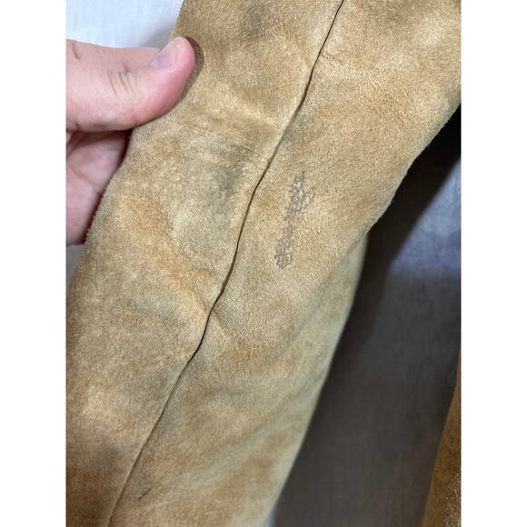 Vintage Wilsons Leather Jacket Large Tan Sherpa Lined Penny Lane Phoebe READ - Picture 12 of 12
